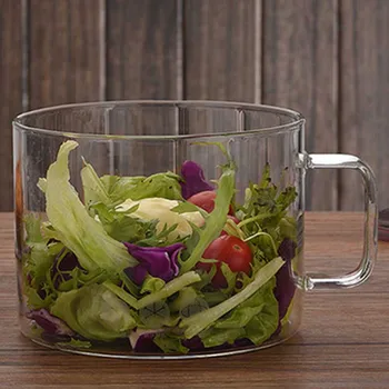 Kapak Büyük Ölçekli Süt Salata Kase Çorba Mikrodalga Kase Ev Çocuk ile 1300MLCreative Anlık Erişte Fincan Kase 2