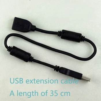 Marka orijinal USB.38cm kısa manyetik koruyucu ile kadın siyah 0 uzatma kablosu erkek bakır kablo kalaylı