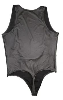 Lateks Catsuit Erkek Siyah PVC Suni Deri Gay Erkek Oyunu Elbise Badi Tayt Islak Seksi Clubwear Fetiş Esaret Kostüm Bak DS