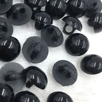 100pcs 10MM Siyah Plastik Düğmeler PH133 Dikiş Elişi Defteri,