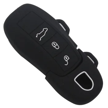 Porsche Cayenne Panamera Araba Anahtarlık FOB Kapak İçin jingyuqin 10 adet/lot Yeni Silikon Araba anahtarı Durumunda