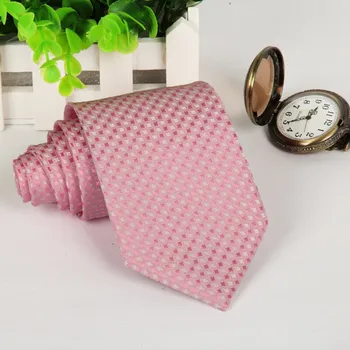 SHENNAİWEİ 8 cm Pembe ince kravat ekose gravatas masculinas erkekler kravat marka yeni kıyafet moda butik miktar