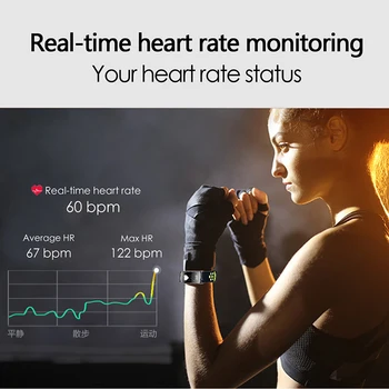 Xiaomi huanwei iphone için RACAHOO Akıllı bant IP68 su geçirmez Akıllı Bileklik Kalp hızı Smartband Fitness tracker Akıllı Bilezik