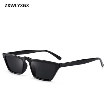 ZXWLYXGX Moda Tasarım Bayan Düz Üst Kare Klasik Hipster Retro Gözlükler Kedi Gözü Dar Kutu güneş Gözlüğü güneş Gözlüğü güneş Gözlüğü