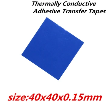30pcs/lot 40x40mm Termal İletken Yapışkan Bantlar Transfer termal pad soğutucu radyatör için çift taraflı bant