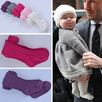Bebek İlkbahar/Sonbahar Tayt Pamuk Bebek Kız Bebek Çocuk Külotlu çorap Collant Tayt Yumuşak Bebek Giyim Örme