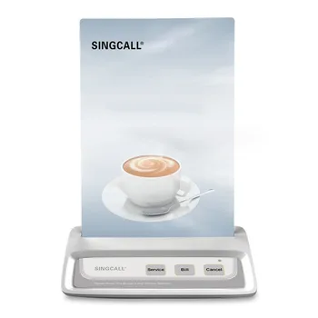 Kahve garsonlar için SİNGCALL Kablosuz çağrı Sistemi,restoran çağrı düğmesi, 1 mobil izleyebilirsiniz alıcı 10 çan,