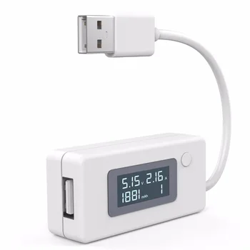 LCD Mini USB Voltaj ve Akım Detektörü Mobil Güç USB Şarj Cihazı Ölçer
