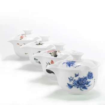 Yeni Gaiwan çay filiter ile Yüksek set Kemik Çin Çay Kupası Yetkilileri ile bir çay Kasesi porselen çay fincanı çay kaliteli Seyahat kettle set