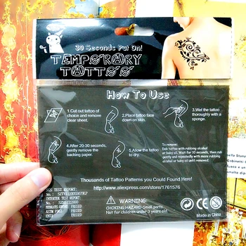 Nu-TATY Siyah Yutmak kafes Geçici Dövme Vücut Sanatı Flash Dövme Sahte Dövme su Geçirmez Duvar Sticker Stil 17*10cm Etiketler