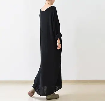 Cep kadın giyim yeni varış 2016 Sonbahar Moda Kadın Siyah elbise pist şık Ukrayna artı boyutu tek parça elbise