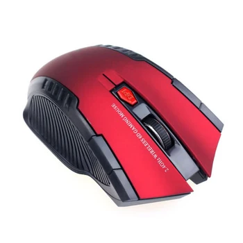 PC Laptop Kırmızı+Siyah 2.4 Ghz Taşınabilir Kablosuz KOPYA Optik Oyun Mouse