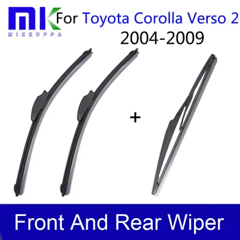 Toyota Corolla Verso 2 2004 2005 2006 2007 2008 2009 Ön Cam Silecek Otomatik Araç İçin Ön Ve Arka Silecek Lastikleri Şekillendirme