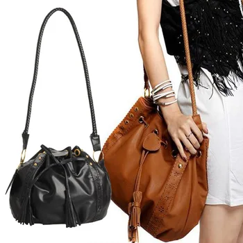 Lüks Pu deri Kadın çanta Ünlü Marka Bayan Dize Çanta Kadın Çanta Kova Alışveriş Torbaları 2 Renk 45 Garantili
