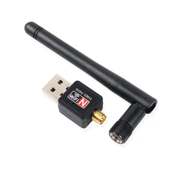 Mini USB Wifi Adaptörü PC Dizüstü bilgisayar 802.11 g/b/n Wi-fi Anten 2dBi Kablosuz Bilgisayar Ağ LAN Kartı, 150 Mbps Taşınabilir