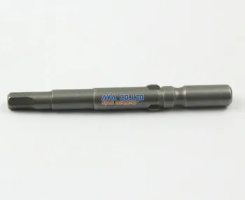 10 Adet Altıgen Tornavida Bit S2 Çelik 6 mm Yuvarlak Shank 60 mm Uzun H4.(Uygun 802 Elektrikli Tornavida)0 İpucu