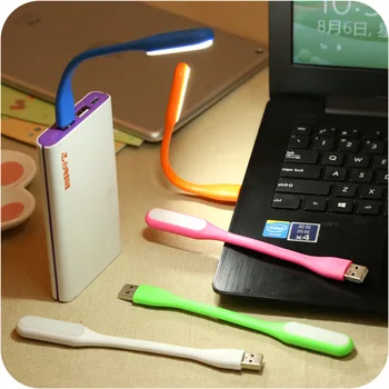 USB Hubsi Güç Banka Dizüstü Bilgisayar İçin 10 Adet Yeni Moda Esnek Geri Dokunmatik Anahtar USB L E D Lamba Taşınabilir Gece Işıkları