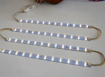 52 cm Uzun 5730 LED Işık Bar Tüp Tavan Lambası Sürücü Güç Soğuk Beyaz/Sıcak Beyaz Işık Kaynağı Yüksek Parlaklık LED