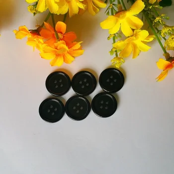 Sıcak Satış 120pcs Siyah Plastik Reçine Düğme 23mm Giyim Elişi Defteri Aksesuarları Dikiş