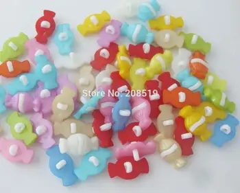 NBNVSA Kombine şekli şeker düğmeleri plastik botoes dikiş 200 adet kapakları deco DİY shank