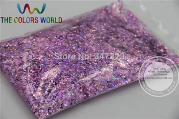 1.0 MM boyutu Lazer Şeftali Renk Glitter Toz-Holografik Tırnak glitter