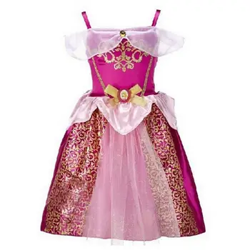 Kızlar Elbise Prenses Kız Rapunzel Sindirella Pamuk Prenses Aurora Çocuklar Cosplay Kostüm Çocuk Giyim İçin Elbiseler