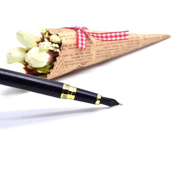 CCCAGYA D008 0.5 mm uç mürekkep kalem. Okul Kırtasiye Ofis Öğrenme Öğrenci Kazınmış metal hediye Yüksek Kaliteli Dolma kalem kalem