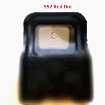 Airsoft için 20 mm Demiryolu Bağlar ile Av Tüfeği İçin 551_0 Holografik Görme Kırmızı Nokta Optik Görme Refleks Görme(552_0,553_0)