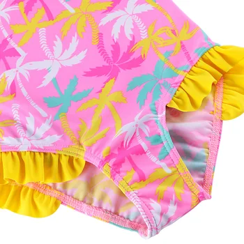 Kalp Mayo Tek Parça Yüzmek İki Parça Mayo Giyim Gençler Badi set ile 2017 Yeni Bebek Kız Şirin Ağaç Swimdress