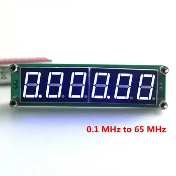 Mavi 65MHz Sinyal Frekans Sayacı Test 6 Basamak Ücretsiz kargo Dijital Cymometer 0.1 MHz