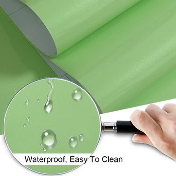 60cmX3m Parlak İnci Yeşil PVC Kendinden yapışkanlı duvar Kağıdı Modern DİY Ev Dekorasyonu Vinil Mutfak Dolabı su Geçirmez Film Çıkartmaları