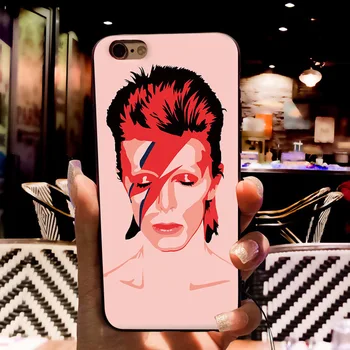 Apple iPhone 8 7 6 6 için MaiYaCa David Bowie Lüks Moda Telefon kılıfı Artı X 5 5S SE 5C Kapak