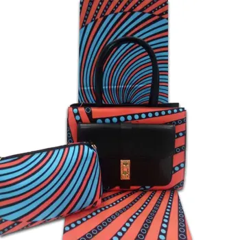 El çantası Afrika Balmumu ile popüler yüksek kalite süper cila dikiş H17080201 için 6 metre kumaş Hollandalı Balmumu kumaş yazdırır