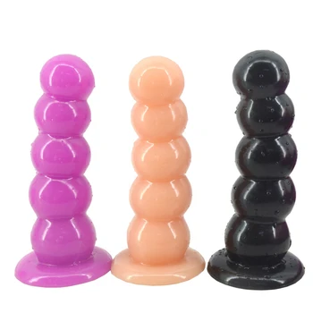 FAAK PVC Katı Unisex 5 Boncuk Anal yapay penis Büyük Topu dehşet bir Kadın Mastürbasyon Kedi Uyarıcı Masaj İçin Seks Oyuncakları Dildo Anal