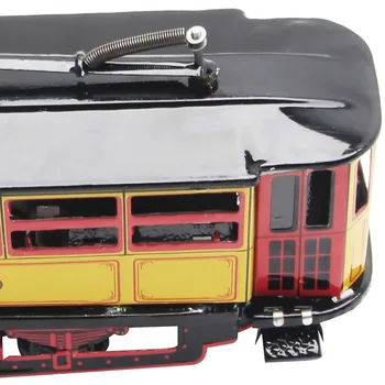 Retro Tramvay Kablosu Otobüs Clockwork Tramvayı Oyuncak Vintage Koleksiyon Çocuk Rüzgar