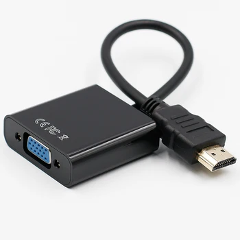 VGA Bağdaştırıcı Erkek HDMI Analog Video Ses için PC Dizüstü Tablet İçin Dönüştürücü Adaptör 1080P Dijital Famale İçin