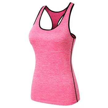 T yelek Yoga Yelek Spor salonu Sıkıştırma Tayt Kadın Kuru Hızlı Koşma Spor-Fitness üstleri Kadın Elbiseleri Tişört shirt