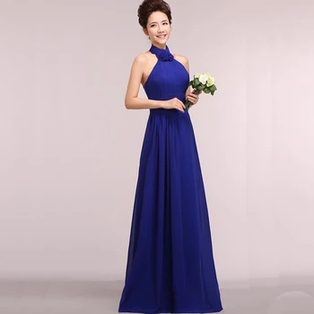 DongCMY CG1867 Şifon Uzun Nedime 2018 yeni moda plus size Vestido de bulunan elbiseler