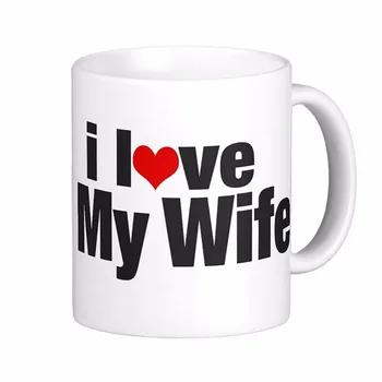 LVSURE Beyaz Seramik Seyahat Kupa Kahve Kupaları İle Eşi Beyaz Kahve Fincanları Çay Bardağı Özelleştirme hediyemi Seviyorum