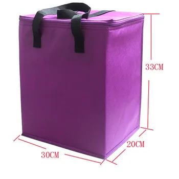 Mor ışık olmayan çanta kolay 9G ucuz taze buz torbası w/folyo gıda çanta ısı alarak yalıtım soğutma dokuma