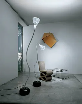 Modern basit BORU boru ayaklı lamba ücretsiz kavisli lotus oturma odası kitaplık ev zincir mağaza ışıkları