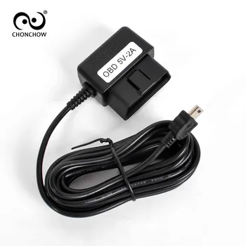 ChonChow Mini USB Bağlayıcı Güç İçin Araba DVR Dijital Video Kamera İçin Şarj cihazı Dönüştürmek Şarj Kablosu 3pin Erkek OBD GPS