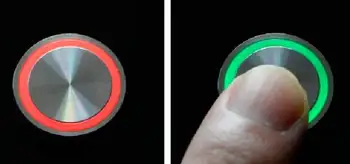 22MM ELEWİND (22mm,PM22)çift renk tipi Metal Dokunmatik anahtarı Kilitleme-10Z/R-G/24 V,Rohs,CE