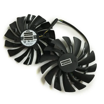 2 adet/RX 580 en iyi OC Kükreyen IceQ Turbo 8 GB Ekran Kartı İçin Soğutma Ekran kartları Fan RX580 GPU VGA Soğutucu ayarlayın