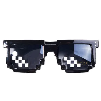 8 ZXWLYXGX 2018 popüler güneş gözlüğü-bit güneş kadın erkek mozaik unisex vintage Bayan gözlük erkek gözlük piksel
