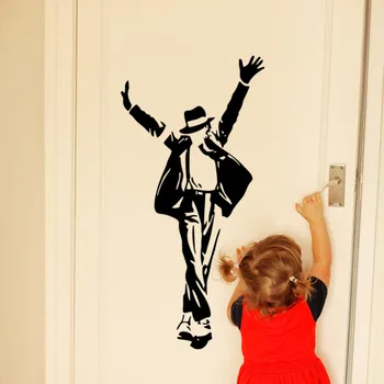 Michael Jackson Duvar Sticker Çıkarılabilir duvar Çıkartma Dekor Duvar Kağıdı Sanat Poster DİY Ev Dekorasyonu Yapıştırıcı Parede