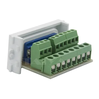 Arka vida konnektör ile 3+9 VGA Konnektör duvar tabağı