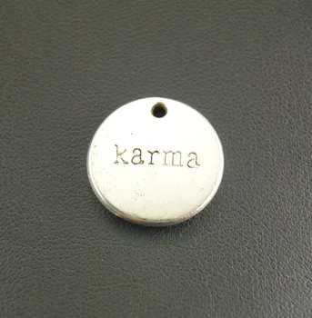 Ücretsiz Kargo! 10 adet Antik Gümüş Karma Etiket Charms Takı Yapımı DİY el Yapımı Elişi 20 mm A710