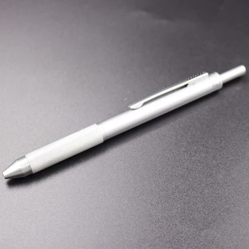 1 Metal tükenmez Kalem çok Fonksiyonlu tükenmez kalem Gümüş metal 4, fabrika fiyat 5pieces/lot ile Kullanılabilir,iyi kalite kalemler
