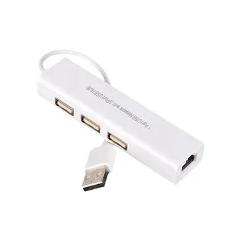 USB 2.0 Network Hub Ethernet RJ-45 lan ağ kartı USB Mac iOS Android PC Ağ Kartı RTL8152B için Adaptör Ethernet